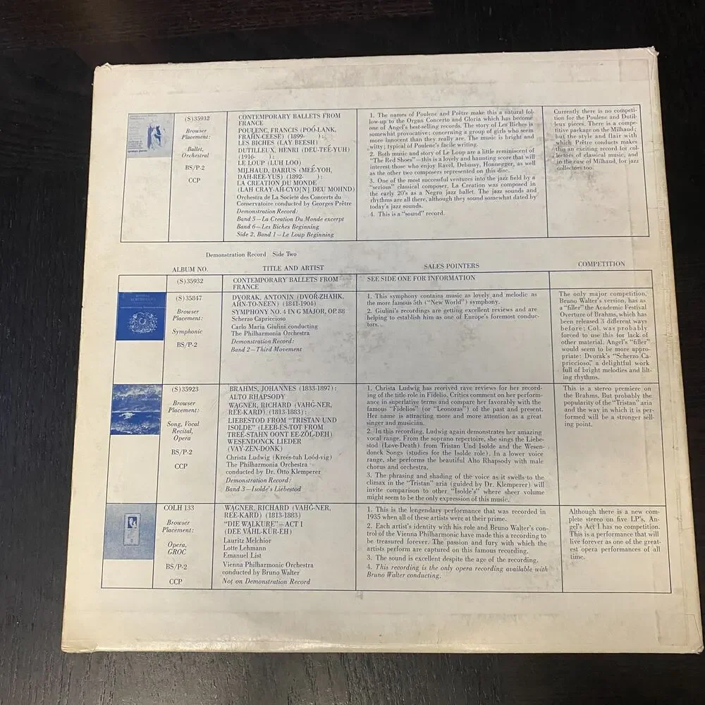 A festival of fine music promo angel records various artists November 1962 Vinyl - Picture 2 of 6
